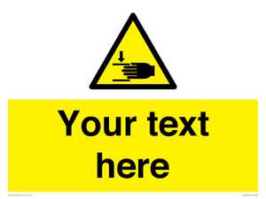 Custom warning crushing of hands